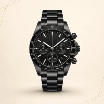 Black Dial Chronograph Watch