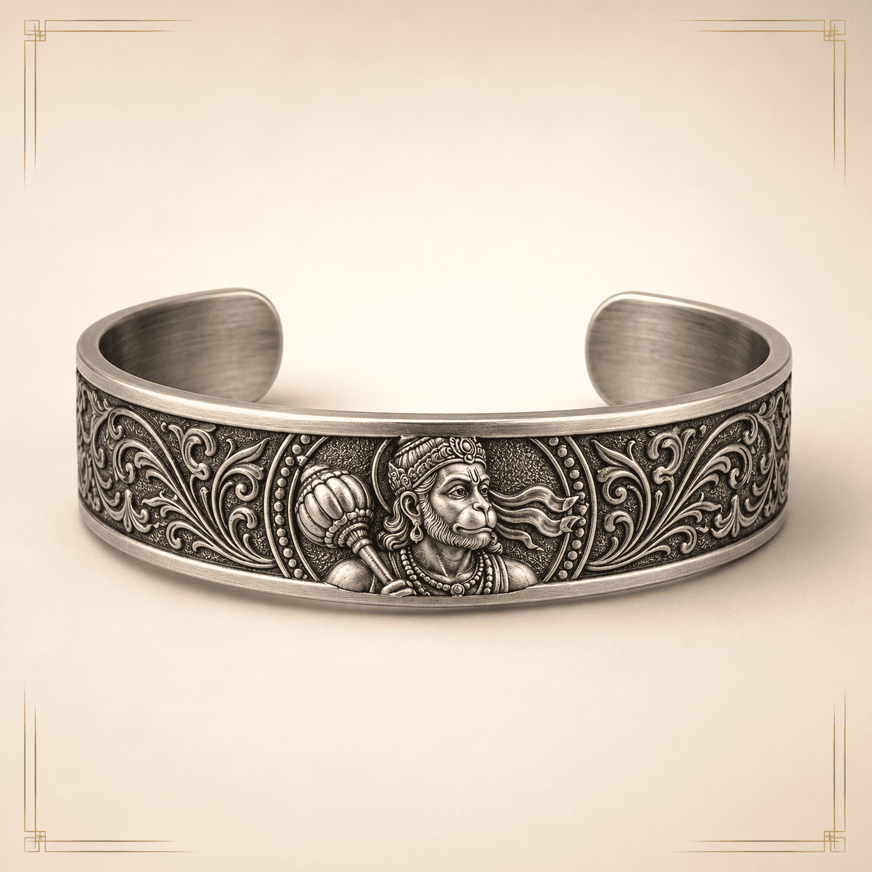 Divine Hanuman Engraved Kada