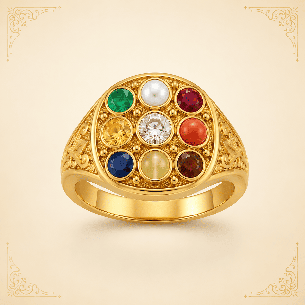 Nine-Gem Navratna Ring