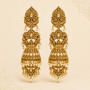 Pearl & Kundan Chandbali