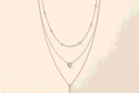 Silver Layered Necklace