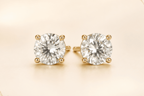 Solitaire Crystal Studs