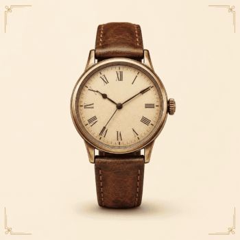 Vintage Leather Strap Watch